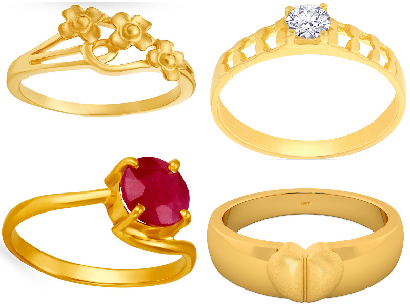 2 Grams Gold Rings Stylish Models For Men And Women