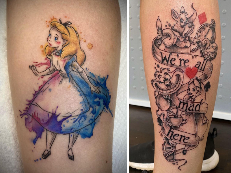Alice In Wonderland Tattoo