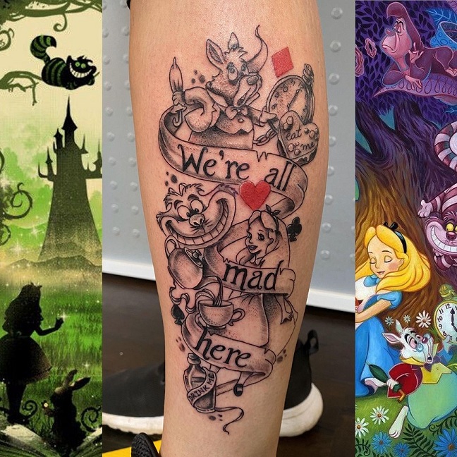 Alice In Wonderland Tattoo, We're All Mad Here