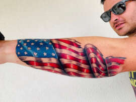 15+ Creative American Flag Tattoo Designs for True Patriots