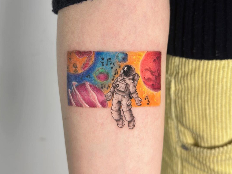 Astronaut Tattoo Designs