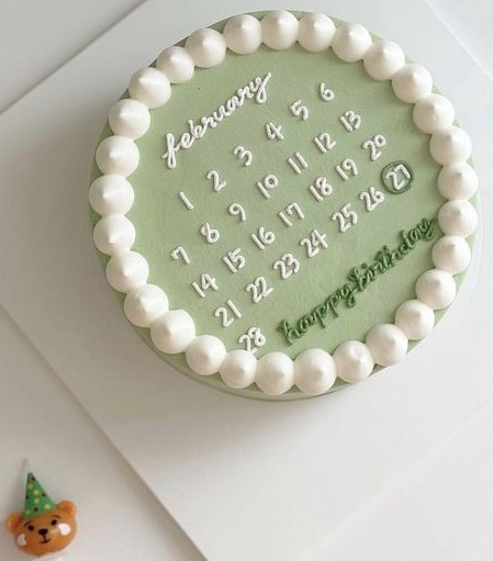 Calendar Cake For 18th Birthday