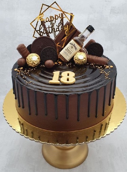 Chocolate Cake For 18th Birthday