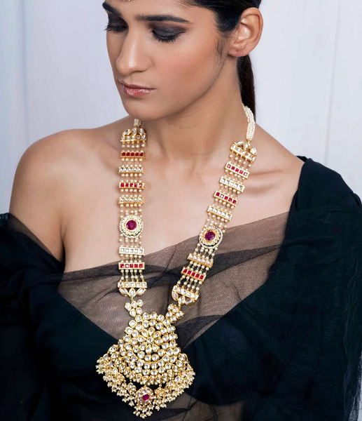 Designer Kundan Rani Haar Necklace