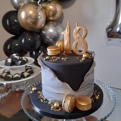 Fondant Cake For 18th Birthday