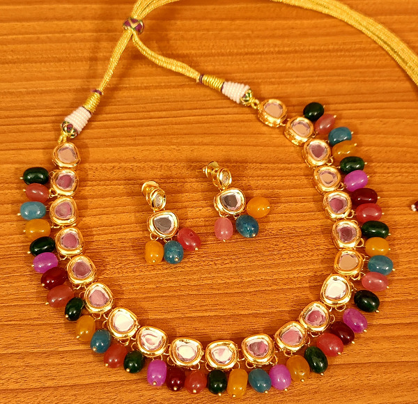 Multicolor Kundan Meenakari Necklace
