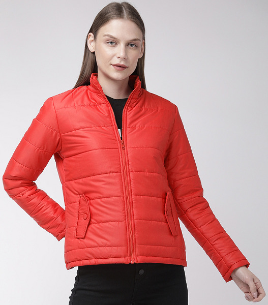Solid Winter Puffer Jacket