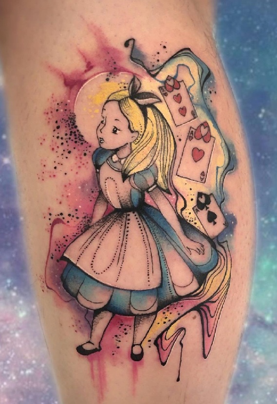 Tim Burton Alice In Wonderland Tattoo
