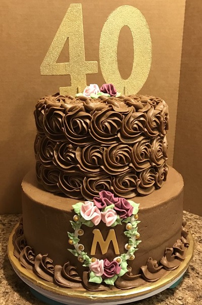 Chocolate Cake For 40th Birthday