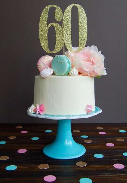 Classy Cake Design For 60th Birthday