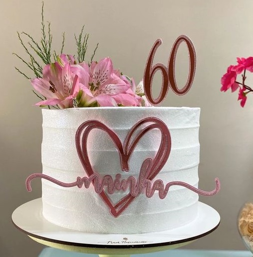 Custom Cake For 60th Birthday