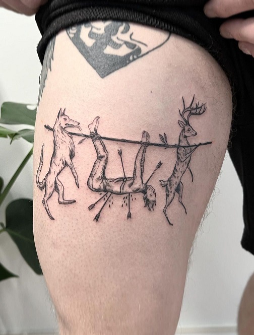 Hunting Tattoo Designs With Deep Meaning