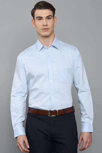 Louis Philippe Striped Formal Shirt