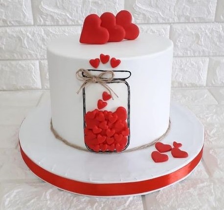 Love Jar Cake Design