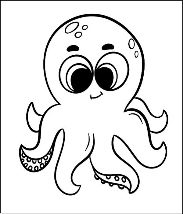 Octopus Coloring Pages For Preschoolers