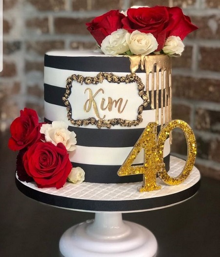 Retro Cake For 40th Birthday
