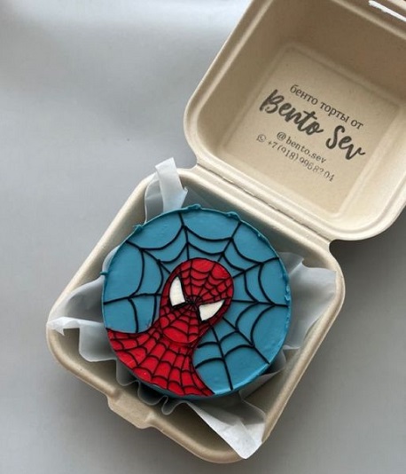 Spiderman Bento Cake