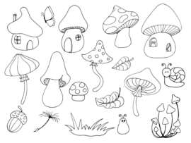 Mushroom Coloring Pages: 15 Fun Fungal Adventures