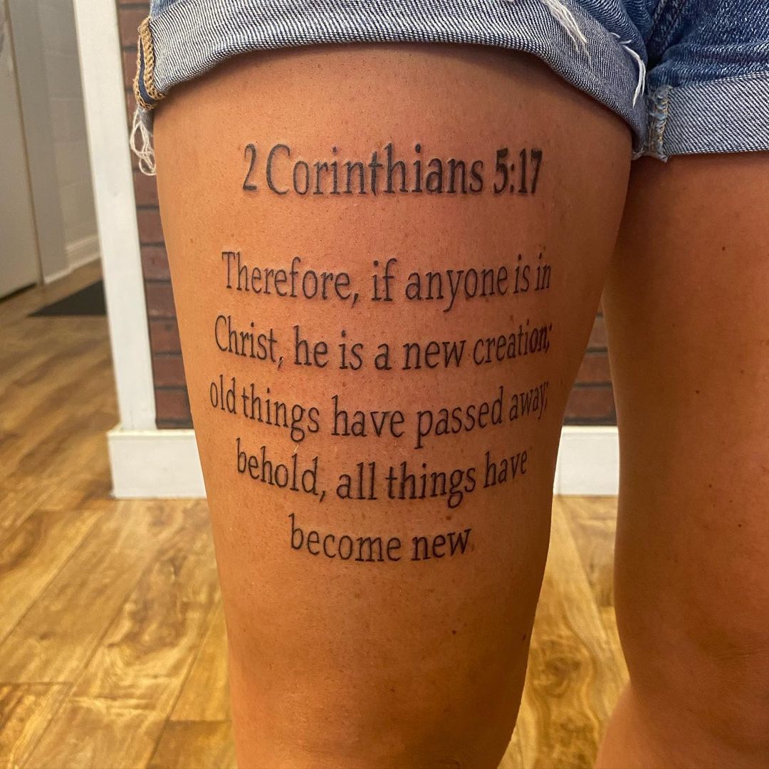 Best Bible Verses For A Tattoo On The Thigh