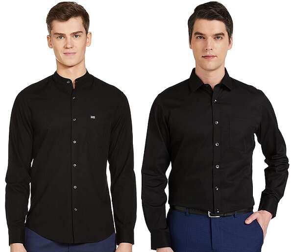 Black Shirtd For Blue Trousers
