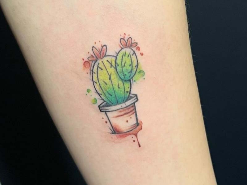 Cactus Tattoo Design