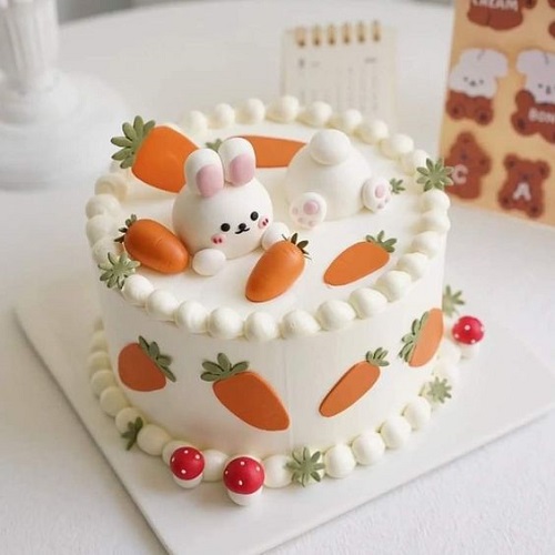 Cute Bunny Cake In Mini Size