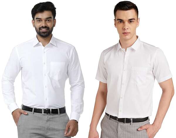 VAN HEUSEN Men Solid Formal White Shirt - Buy VAN HEUSEN Men Solid Formal White  Shirt Online at Best Prices in India | Flipkart.com
