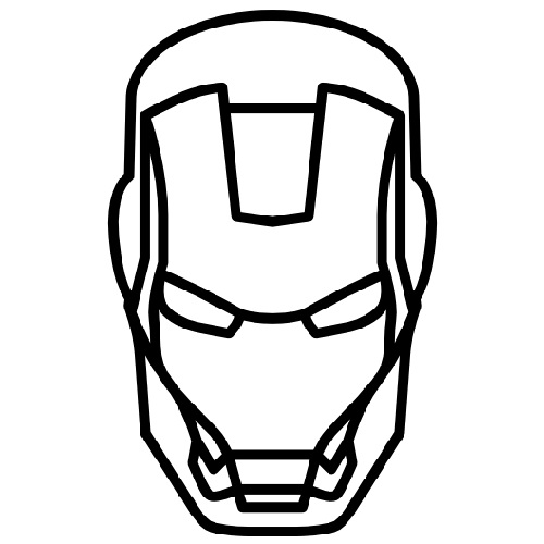 Iron Man Mask Coloring 