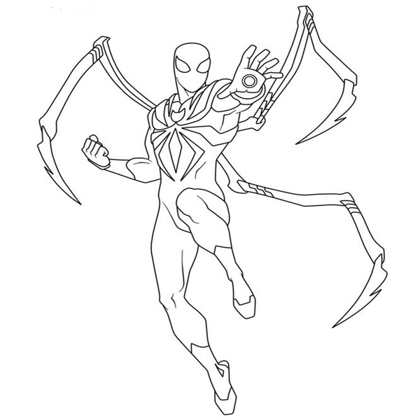 Iron Spiderman Drawing