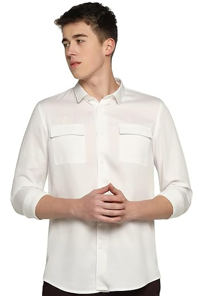 Maroon Pant White Shirt Combination