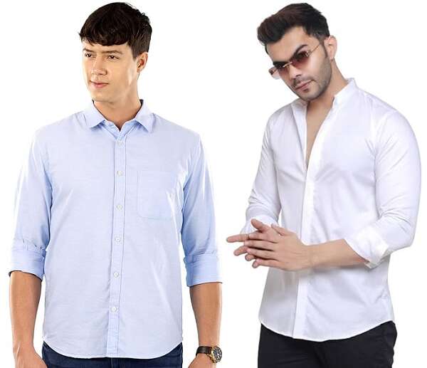Matching Shirts With Blue Cotton Pants