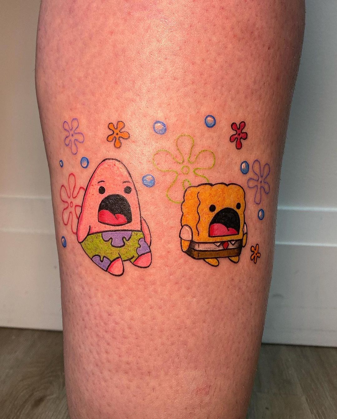 Sponge Bob And Patrick Tattoos