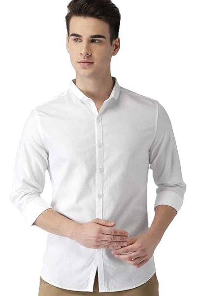 White Shirt And Cream Pant Combination