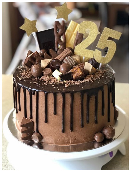 25th Birthday Cake Designs