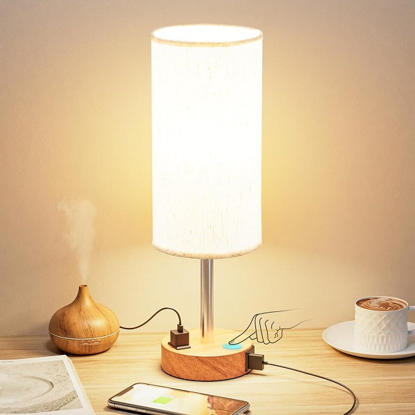 Bedside Table Lamp for Bedroom Night Stand