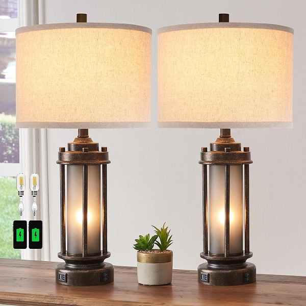 Farmhouse Lamps for Living Room