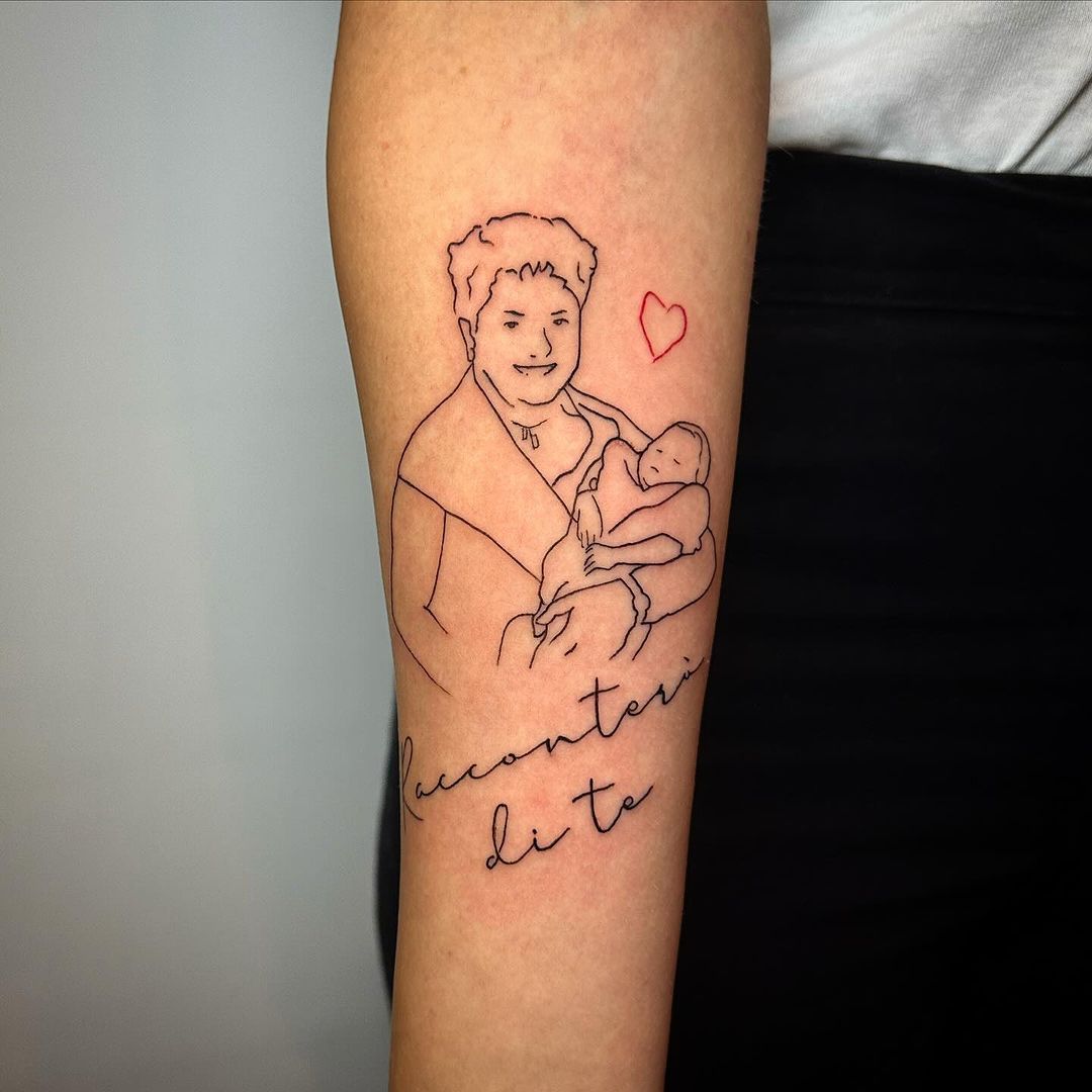 Grandmother And Grandchild Love Tattoo