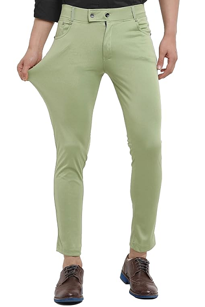 Mans Fab Slim Fit Men Dark Green Trousers - Buy Mans Fab Slim Fit Men Dark  Green Trousers Online at Best Prices in India | Flipkart.com
