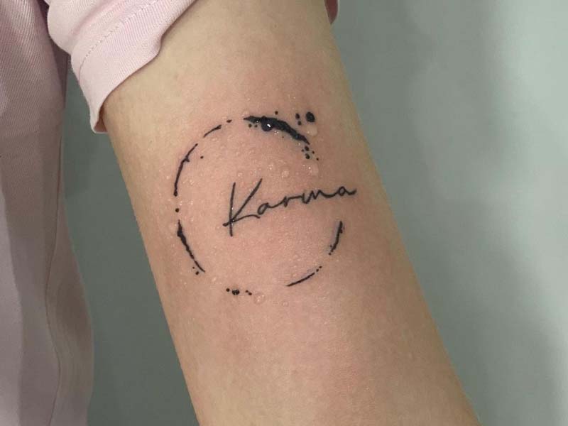 Karma Tattoo Studio Punk fashion Art, kofi kingston, white, text, hand png  | PNGWing