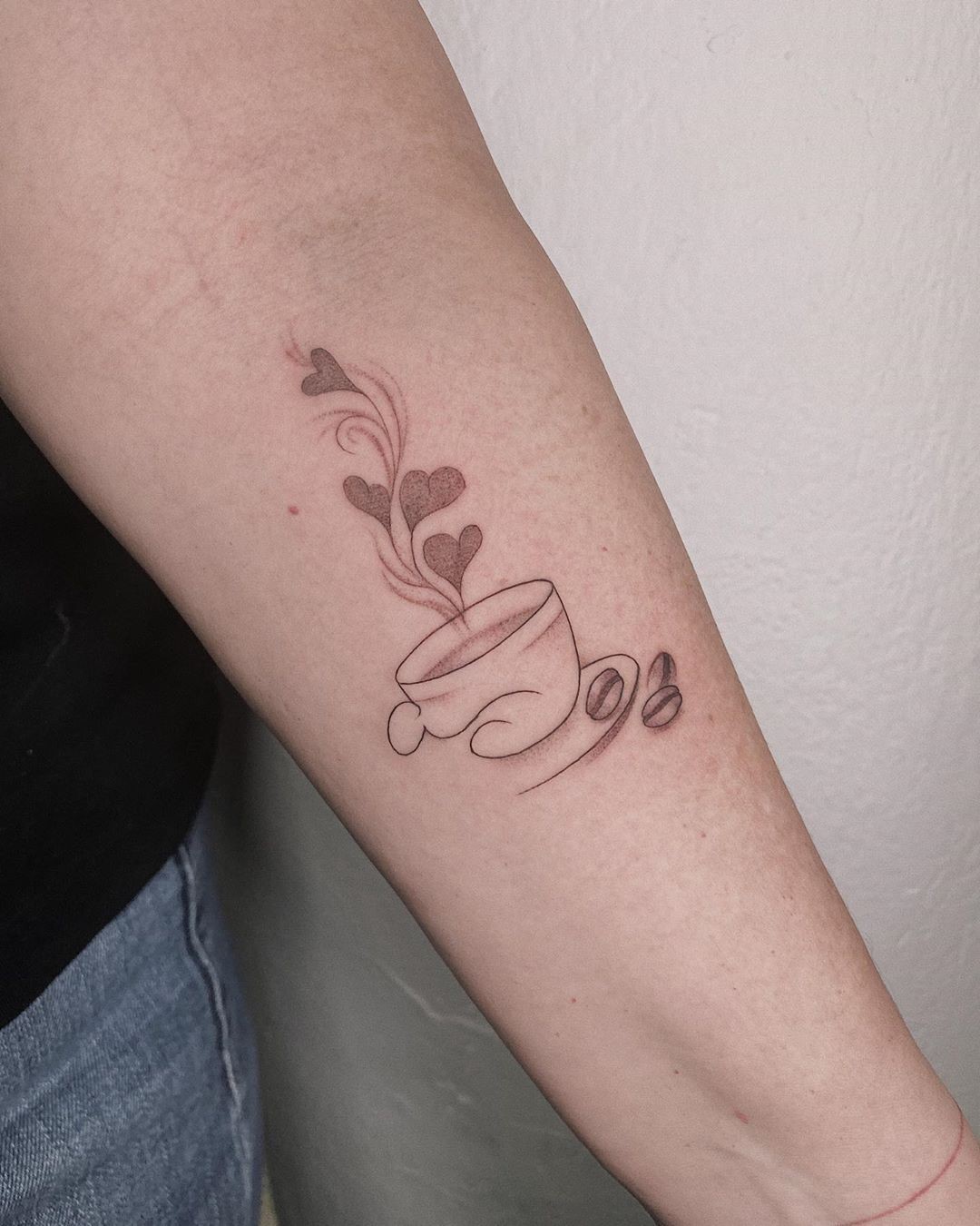 Love Tale Coffee Tattoo