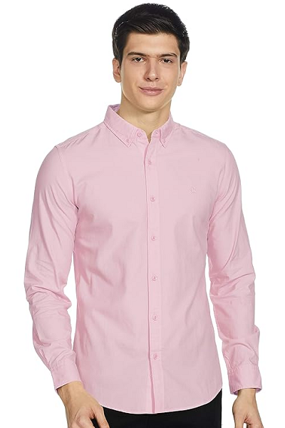 Pink Shirt For Black Pants Combination