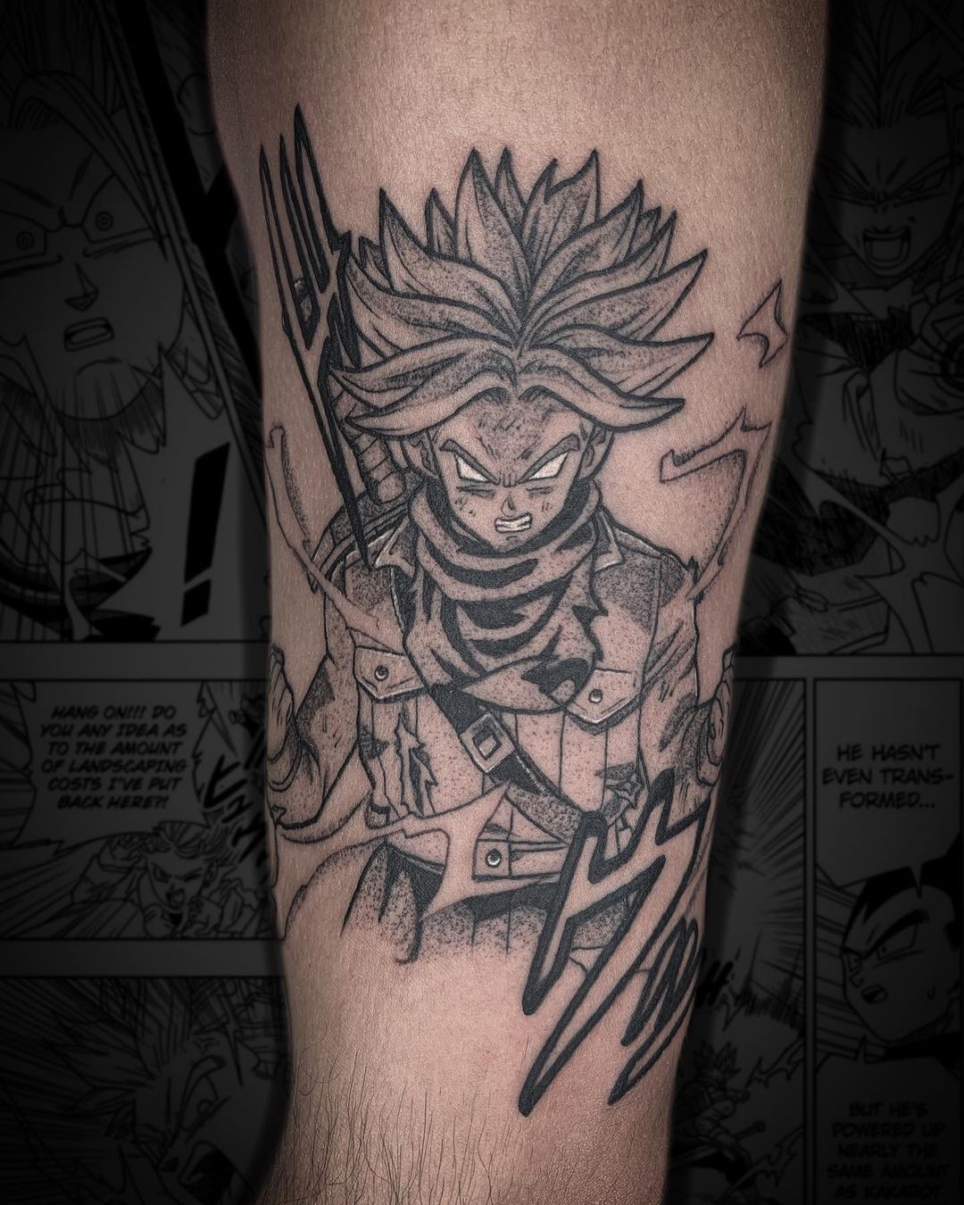 Super Saiyan Dragon Ball Z Tattoo Design