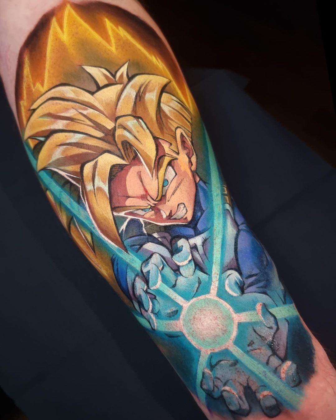 Super Saiyan Goku Dragon Ball Z Sleeve Tattoo