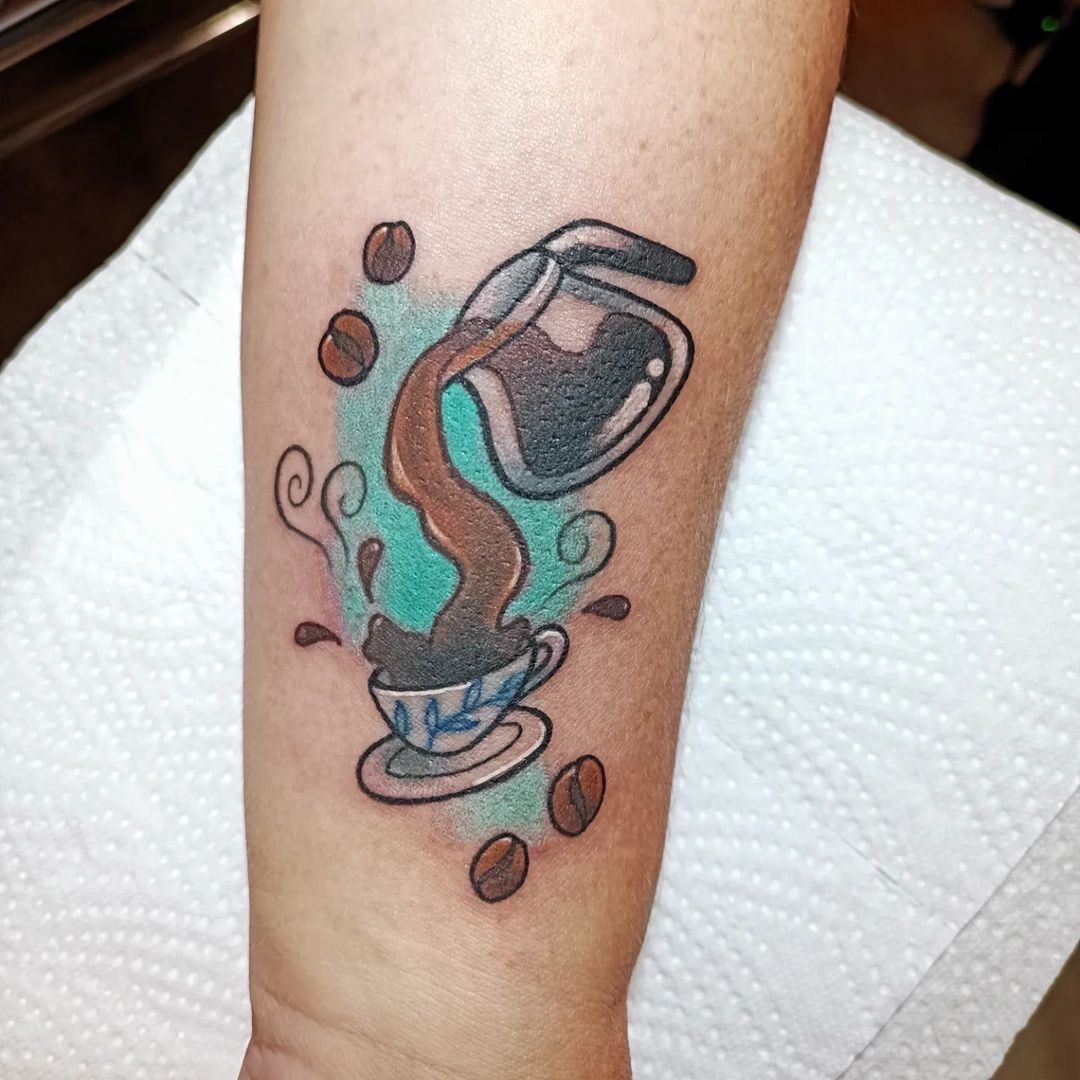 The Tale Of The Carafe And The Cup Of Coffee Tatoo