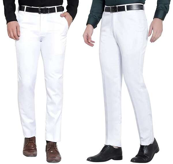 White Formal Pant And Matching Shirt