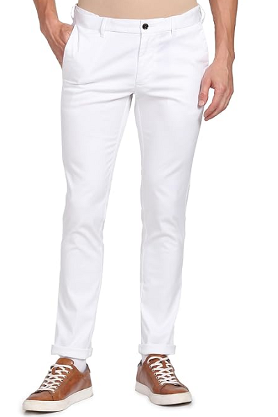White Pant Matching Check Shirt