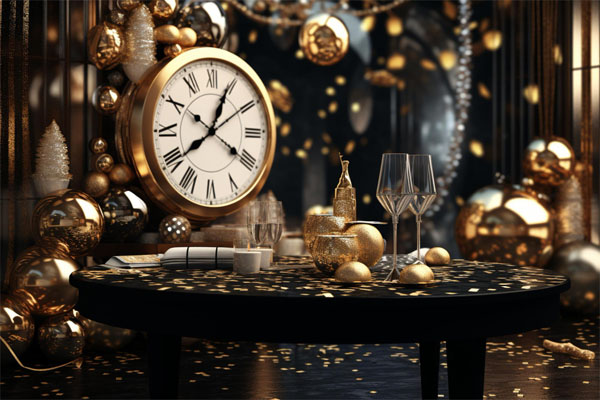 Antique Touch New Year Decoration Idea