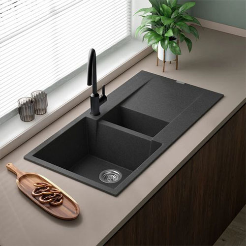 Chic Black Composite Latest Kitchen Sink Designs