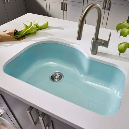 Colourful Enamel Kitchen Sink Design Options