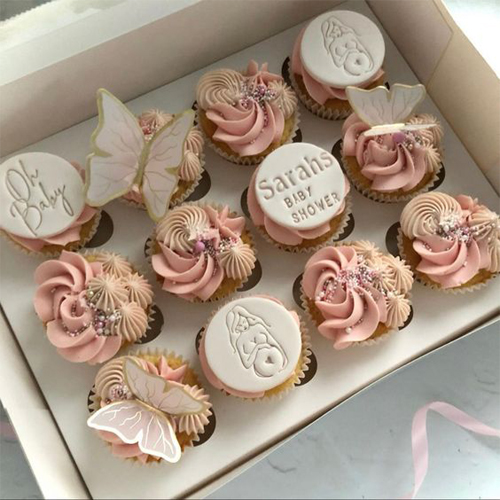 Cupcake Design For Baby Shower